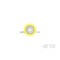Te Connectivity Ring Terminal, #10 Stud Size, 26 AWG, 300 V, Nylon Insulated, Yellow 54312-1 - alternate 2